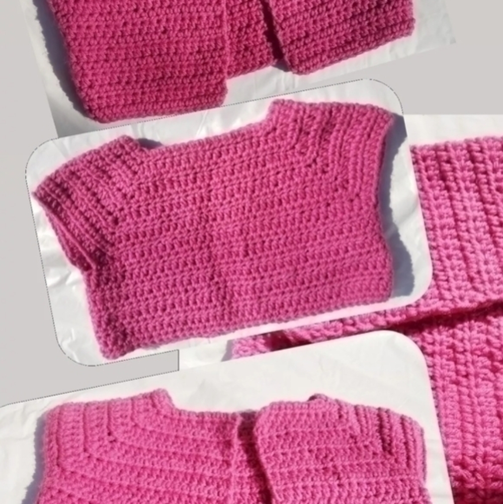 Crocheted Openfront Girl's Shrug